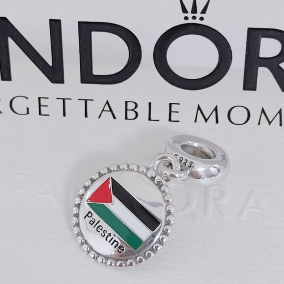 Pandora Palestine Flag Exclusive Dangle Charm with box - Picture 1 of 7